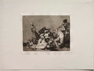 युद्ध की भयावहता: और वे जंगली जानवरों की तरह हैं। द्वारा फ़्रांसिस्को डी गोया