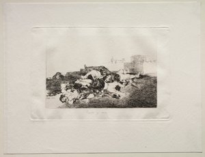 युद्ध की भयावहता: यहां तक कि इससे भी बदतर, 1810। द्वारा फ़्रांसिस्को डी गोया