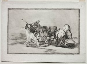 Moors स्पेन में बसे, कुरान के अंधविश्वास को देखते हुए, इस कला को अपनाया ..., 1815-1816 द्वारा फ़्रांसिस्को डी गोया