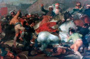 मई 1808 का दूसरा: मामेलुक का प्रभार, 1814 द्वारा फ़्रांसिस्को डी गोया