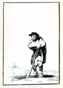 द शेफर्ड, c1760-1820 द्वारा फ़्रांसिस्को डी गोया