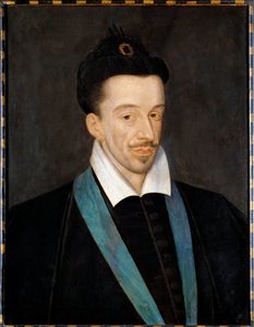 हेनरी III का पोर्ट्रेट (1551-1589); पेंटिंग का श्रेय फ्रेंकोइस क्वेस्नेल (१५४३-१६१६) को दिया जाता है, जिसमें राजा को १५७८ में स्थापित ऑर्डर ऑफ द होली स्पिरिट की नीली रस्सी पहने हुए दर्शाया गया है; मंद: ६६ x ५२ सेमी; लगभग १५८२-१५८६; मुसी डू लौवरे द्वारा फ्रेंकोइस (attr.to) Quesnel