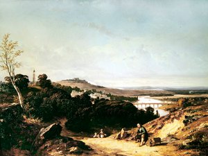 सेंट-क्लाउड और डेमोस्टीन का लालटेन, 1837 द्वारा फ्रेंकोइस एंटोनी लियोन फ़्यूरी