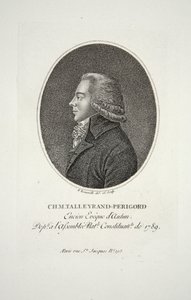 M.Talleyrand-Perigord, Autun के धूप बिशप, पब। 1791 द्वारा फ्रेंकोइस बोनेविले