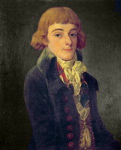 लुई एंटोनी डी सेंट जस्ट (सेंट-जस्ट) का चित्र, पारंपरिक (1767-1794) फ्रेंकोइस बोनेविले द्वारा पेंटिंग (1787 के आसपास सक्रिय) 1791। मंद। 0.63 एक्स 0.53 मीटर। पेरिस, मुसी कार्नावाले