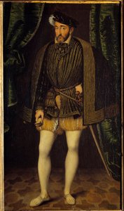 फ्रांस के राजा हेनरी द्वितीय (1519 - 1559) का पोर्ट्रेट। फ्रेंकोइस क्लॉएट की कार्यशाला की पेंटिंग (1515-1572) द्वारा फ्रांकोइस क्लाउड