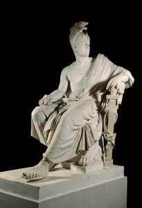 लज़ारे लुई होचे (1768-1797) का पोर्ट्रेट, क्रांति के फ्रांसीसी जनरल। फ्रेंकोइस डोमिनिक एमी मिल्होमे (1758-1823) सन द्वारा मूर्तिकला। 1,90 मीटर वर्साय, महल का संग्रहालय द्वारा फ्रेंकोइस डोमिनिक ऐमे मिल्होमे