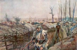 18 दिसंबर 1915, 1926 को फ्रांस के सौचेज़ गांव में एक फ्रांसीसी खाई।