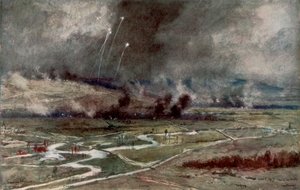 16 अप्रैल 1917, 1926 को आइज़ेन के उत्तर में जर्मन पदों पर हमला। द्वारा फ़्राँस्वा फ्लेमेंग
