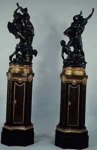 द रेप ऑफ प्रोसेरपाइन, बेस्स एट्रिब्यूट टू बाउल, c.1693-1710 (कांस्य) द्वारा फ़्राँस्वा गिरार्डन