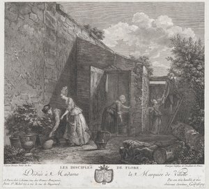 फ्लोरा के शिष्य, 1778। द्वारा फ्रेंकोइस गोदेफ्रॉय