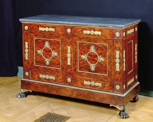 साइडबोर्ड, c.1810 (लकड़ी और संगमरमर) द्वारा फ्रेंकोइस एचजी (attr।) जैकब डेसमल्टर