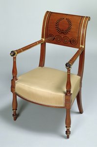 फॉनटेनब्लो आर्मचेयर, 1796-1803 (महोगनी)