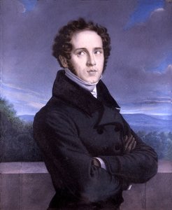 विन्सेन्ज़ो बेलिनी का पोर्ट्रेट (1801-1835) (कैनवास पर तेल) द्वारा फ्रेंकोइस बाजरा