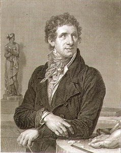 विलियम हेनरी वर्थिंगटन द्वारा उत्कीर्ण एंटोनियो कैनोवा (1757-1822) का पोर्ट्रेट (c.1790-p.1839) (उत्कीर्णन) द्वारा फ्रेंकोइस जेवियर (बाद में) Fabre
