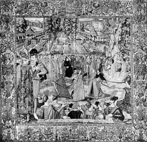कैथरीन डे मेडिसी की उपस्थिति में पोलिश राजदूतों के सम्मान में उत्सव (1519-89) और हेनरी III (1551-89) द्वारा Quesnel के बाद फ्रेंकोइस