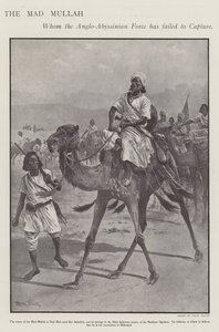 मोहम्मद अब्दुल्ला हसन, "मैड मुल्ला", सोमाली धार्मिक और सैन्य नेता (लिथो)