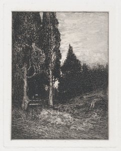 लैंडस्केप, सीए। 1880-91। द्वारा फ्रैंक एंडरसन