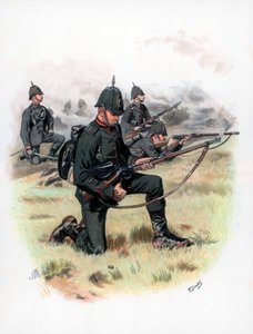 मार्चिंग ऑर्डर, द किंग्स रॉयल राइफल कॉर्प्स पूर्व में 60 वीं राइफल्स, 1889। द्वारा फ्रैंक डैड