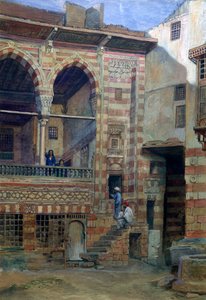 शेख सआदत, काहिरा, 1873 के घर में आंगन