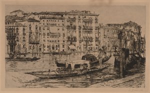 ग्रांड कैनाल, वेनिस, 1889। द्वारा फ्रैंक डुवेनेक
