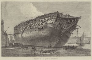 Rotherhithe में ब्रेकिंग-अप HMS क्वीन द्वारा फ्रैंक वॉटकिंस