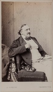 संगीतकार फ्रेडरिक वॉन फ्लोटो का पोर्ट्रेट 1812-1883, 1883। द्वारा फ्रैंकफर्ट। फोटो स्टूडियो जे. शैफेरो