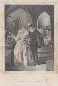 द लेडी ऑफ मोनसोरो ला डेम डे मोनसोरो, 1830-65। द्वारा फ़्राँस्वा एडॉल्फ़ ब्रुनेउ ऑडिब्रान