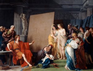 क्रेटन की खूबसूरत लड़कियों में से एक मॉडल को चुनना, 1789 में