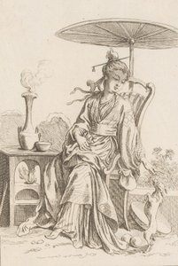 चीनी महिला, 1738-45। द्वारा फ्रांकोइस बाउचर
