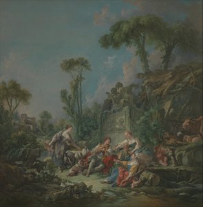 शेफर्ड्स आइडिल, 1768। द्वारा फ्रांकोइस बाउचर