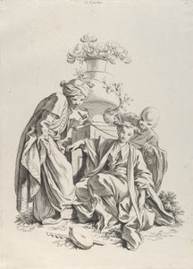टच, द फाइव सेंसेस से, 1720-70। द्वारा फ्रांकोइस बाउचर