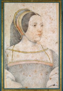 जीन डे क्रेकी की पत्नी, कैनपल्स के सर (1502 - 1558) के जूडिथ ऑफ असाइनी का पोर्ट्रेट। फ्रेंकोइस क्लॉएट द्वारा काले पत्थर और रक्त के साथ चित्र बनाना (1515-1572) द्वारा फ्रांकोइस क्लाउड