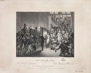 राजा का प्रस्थान, 19 मार्च 1815, c.1820 द्वारा फ्रांकोइस जोसेफ हेइम