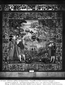 हेनरी III (1553-1610) ब्रसेल्स कार्यशाला का उत्सव, c.1580 (टेपेस्ट्री)