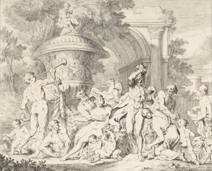 Bacchanal, ca. 1710-40.  द्वारा फ़्राँस्वा रोएटियर्स