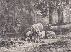 भेड़, मैगासिन पित्तोरेस्क, 1862 से। द्वारा फ़्राँस्वा रौगेट