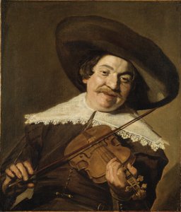 डेनियल वैन एकेन वायलिन बजाना, c.1640 (कैनवास पर तेल) द्वारा फ्राँस हल्स