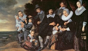 लैंडस्केप में परिवार समूह, c.1647-50 द्वारा फ्राँस हल्स