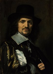 चित्रकार जान एसेलिन (एसेलिन या एसेलिन) (1610-1652) का पोर्ट्रेट - फ्रैंस आई हल्स द्वारा पेंटिंग (1581-1666) - 1650s - लकड़ी पर तेल - 64,5x46,3 - स्ज़ेपमुवेस्ज़ेटी मुज़ेम, बुडापेस्ट द्वारा फ्राँस हल्स