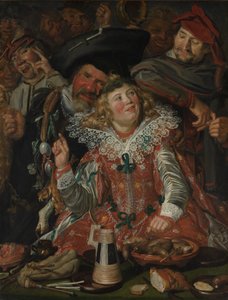 Shrovetide Revelers (मीरा कंपनी) c.1615 (कैनवास पर तेल) द्वारा फ्राँस हल्स