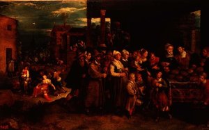 दया के सात कार्य, c.1617 द्वारा फ्रैंस II द यंगर फ्रेंकेन