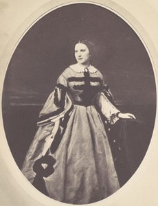 [महिला पोर्ट्रेट, स्टैंडिंग, लुकिंग लेफ्ट], 1850-60 के दशक।