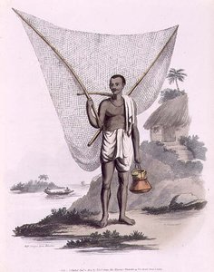 थॉमस विवरेस (सी.1735-90) पब द्वारा उकेरा गया एक भारतीय मछुआरा। एडवर्ड ओरमे द्वारा द्वारा फ्रांज बल्थाजार (बाद में) सोल्विन्सो