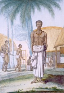 रोप मेकर, &39;द हिंदूज़, या उनके मैनर्स, कॉस्ट्यूम्स और सेरेमनीज़ का विवरण&39; से, c.1808-12 (रंगीन नक़्क़ाशी) द्वारा फ्रांज बल्थजार सोल्विनस
