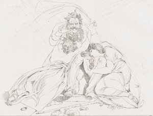 डेर टॉड डेस ओडिपस ईडिपस की मौत, 1806। द्वारा फ्रांज हेगियो