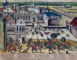 1581 में हॉल्टेपेन रोष (रंगीन उत्कीर्णन) द्वारा फ्रांज होजेनबर्ग