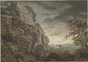 वज्रपात में वीर परिदृश्य, सी। 1790.