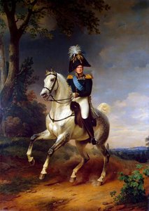 सम्राट अलेक्जेंडर I का अश्वारोही चित्र, 1777-1825, 1837। द्वारा फ्रांज क्रूगर