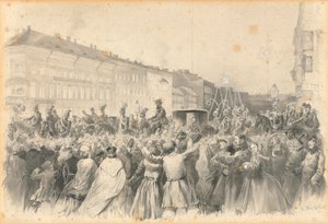 सिकंदर द्वितीय, 1862 का जुलूस। द्वारा फ्रांज टीचेल